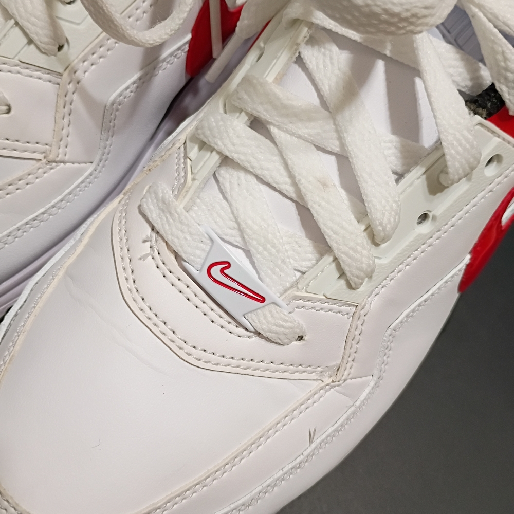Nike Air Max LTD 3 Men's Casual White/University Red & Black Sneakers - Picture 7 of 14